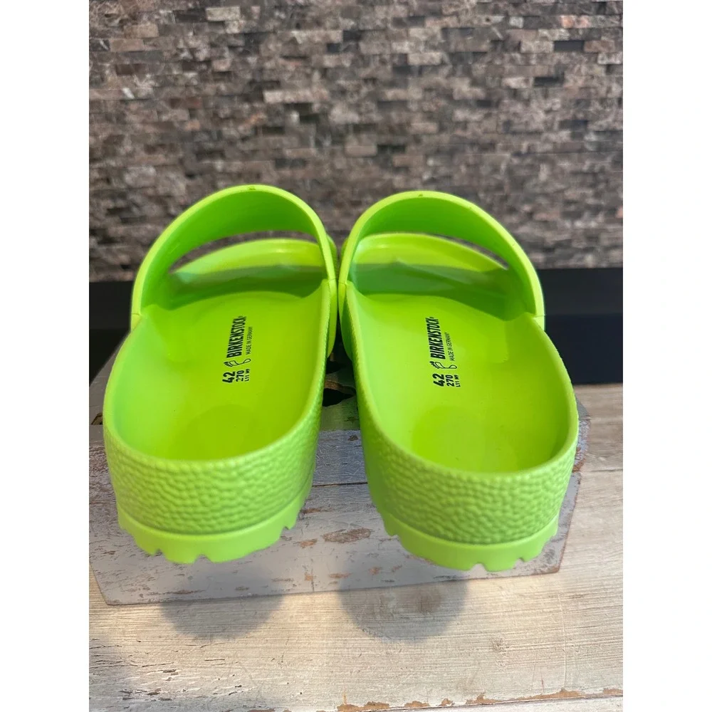 Birkenstock Barbados EVA Slide Sandals Lime Green Neon Mens 9 Womens 11 EU 42